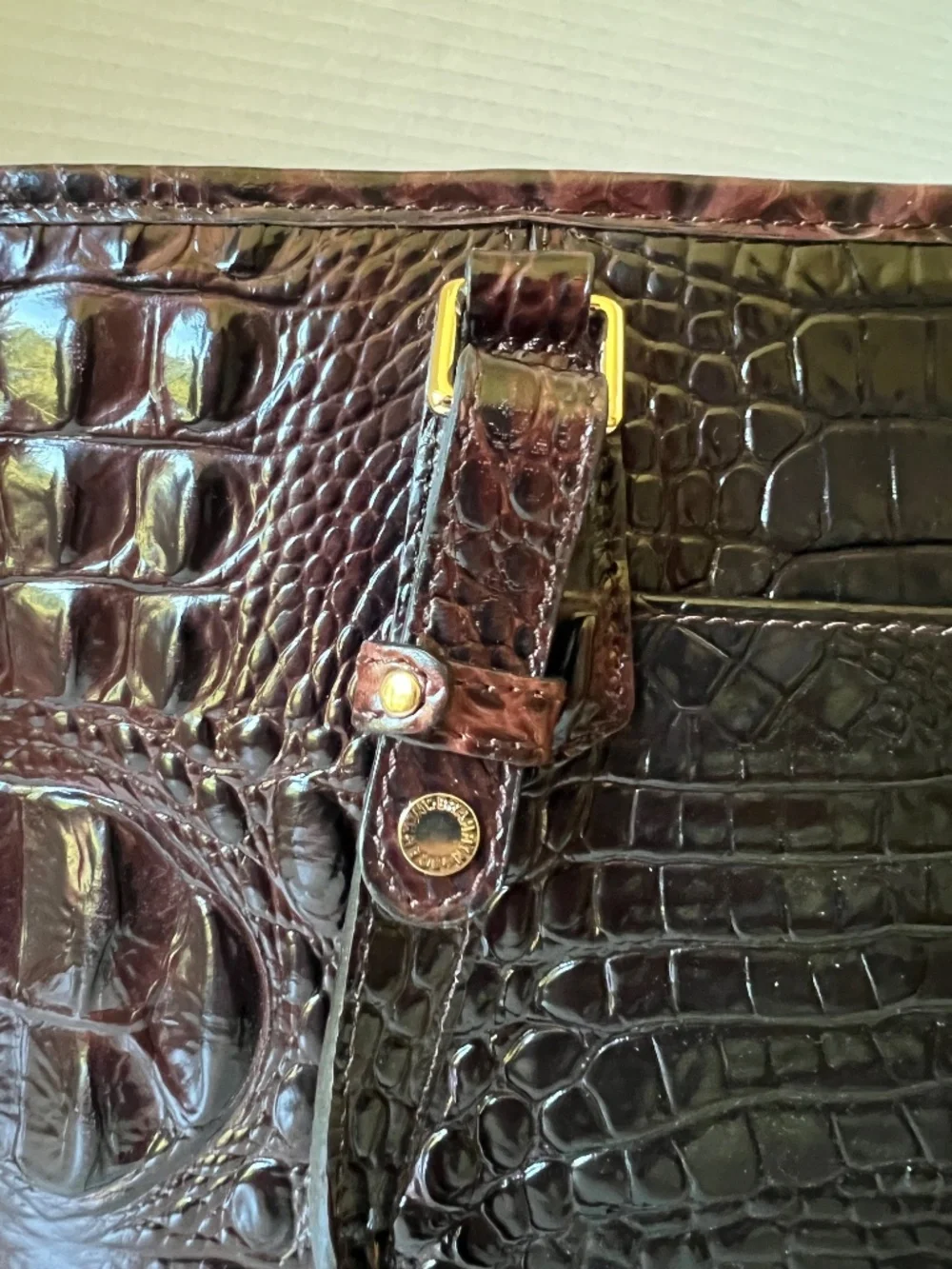 LIKE NEW Brahmin Medium Asher Leather Tote in Vintage Pecan Melbourne w/ Tassel